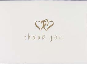unprinted thank you notes and envelopes bulk large quantities white gold