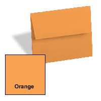 basis halloween pumpkin orange invitation card envelopes a-9