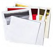 a6 foil lined envelopes 4 x 6 red, green, gold, silver