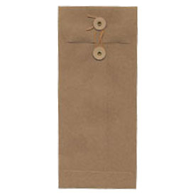 string and button envelopes brown bag kraft